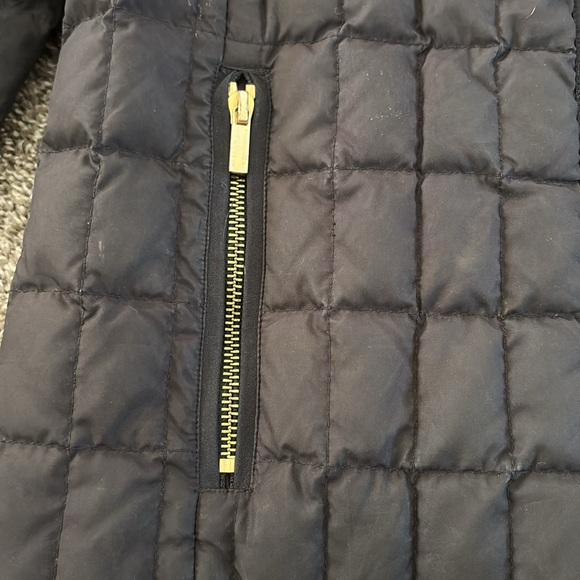 J. Crew / Black quilted down puffer jacket Small - Picture 2 of 5